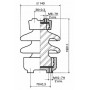 Изоляторы фарфоровые Опорно-стержневой изолятор ИОС 10-500 УХЛ